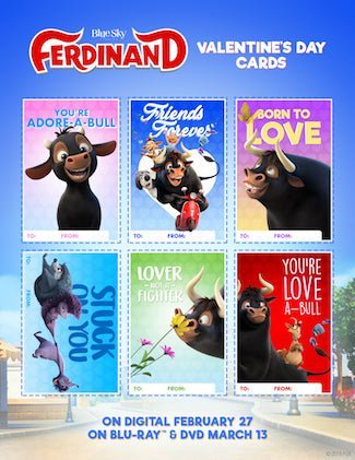 Ferdinand Valentine's Day Cards - Mixed Up Clothing