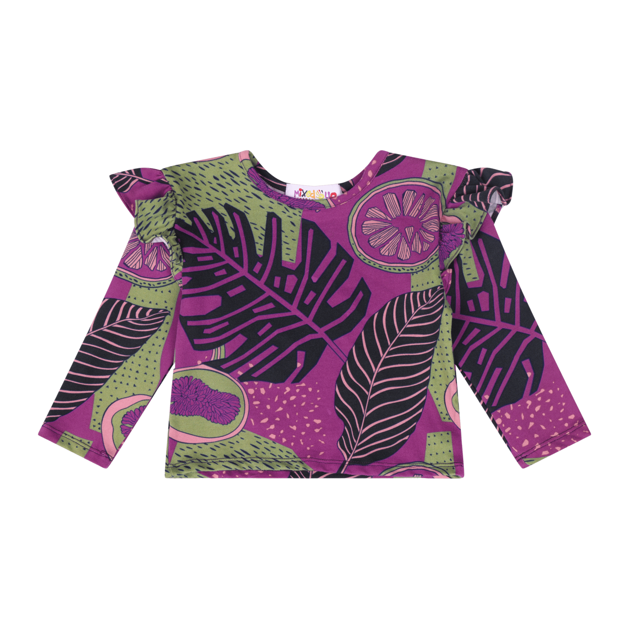 Baby Girls Ruffle Flutter Sleeve Top | Multicultural Kids Clothing - Mixed Up Clothing