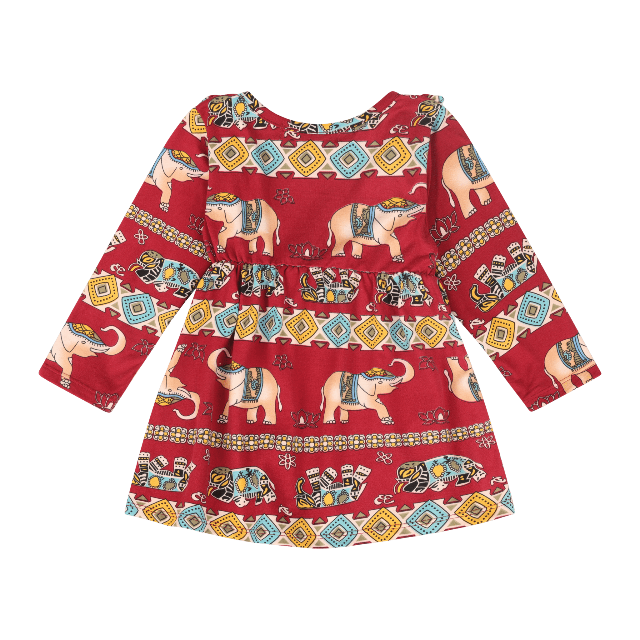 Baby Girls Volant Ruffle Print Dress | Multicultural Kids Clothing - Mixed Up Clothing