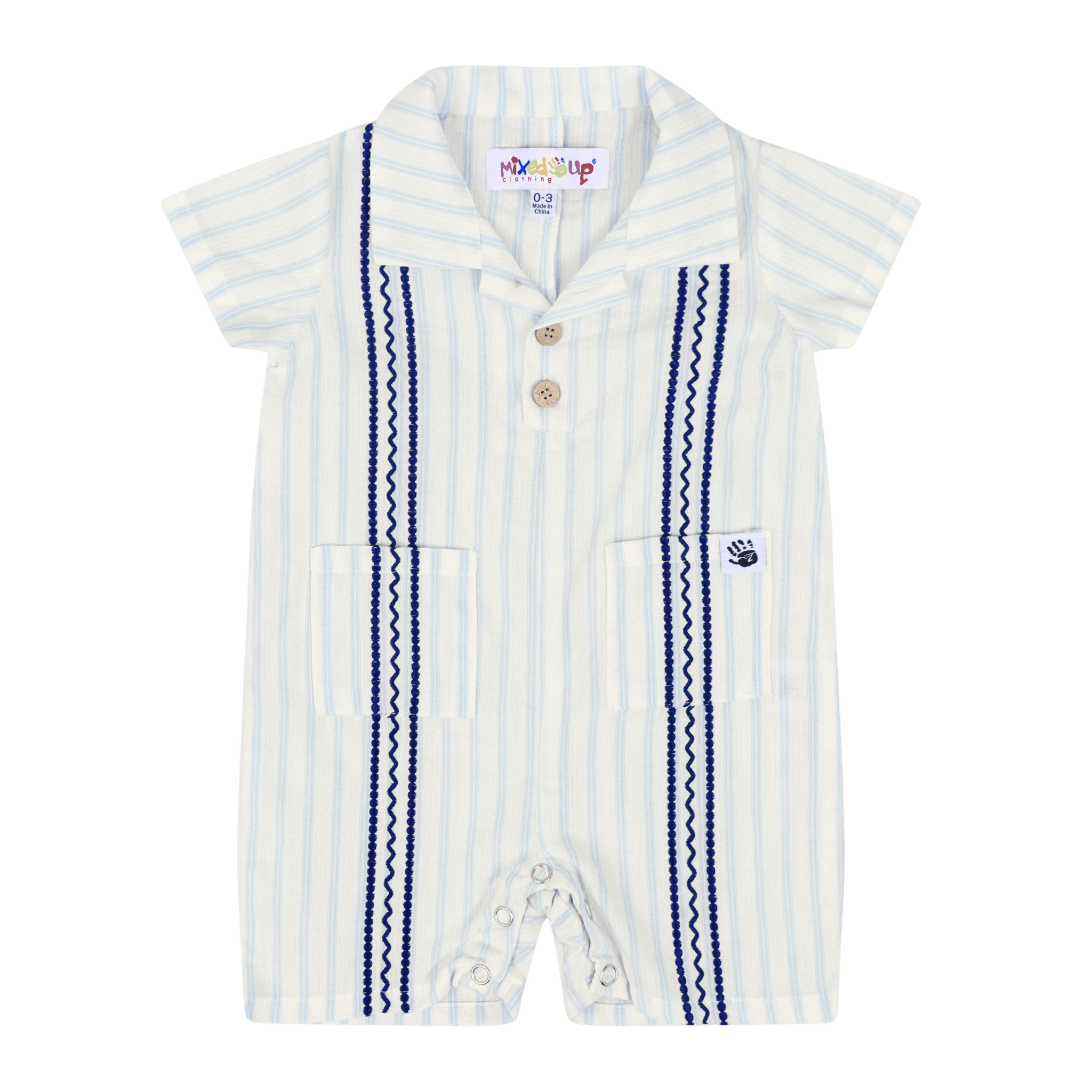 Bordado Baby Romper | Multicultural Kids Clothing - Mixed Up Clothing