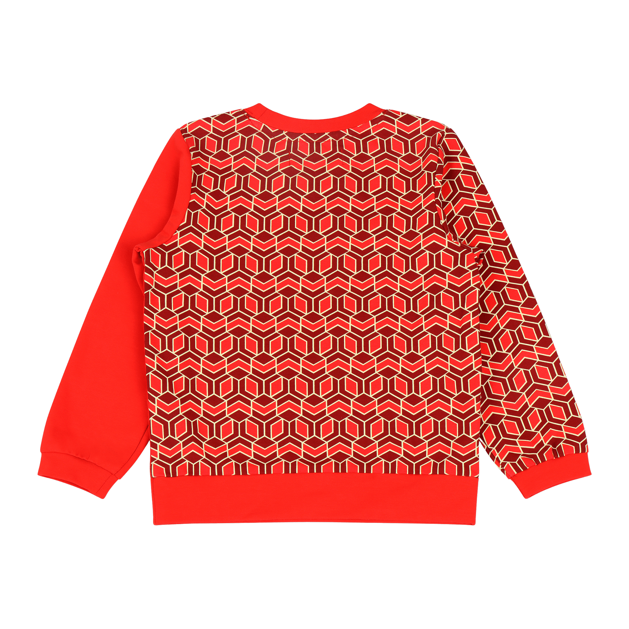 Boys Crewneck Sweatshirt and Jogger Pants Set - Red Multicolor | Multicultural Kids Clothing - Mixed Up Clothing