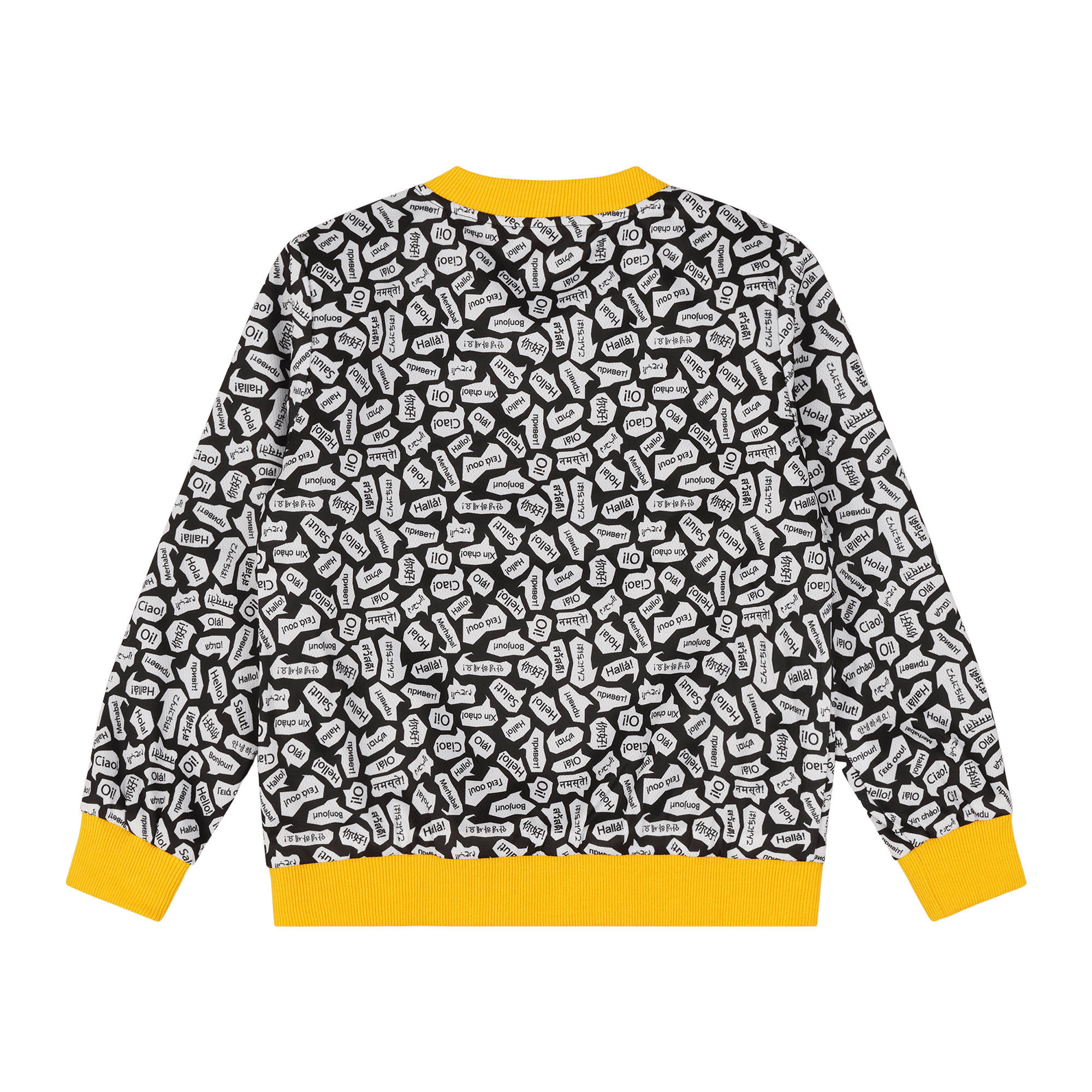 Girls Reversible Zip up Lightweight Bomber Jacket - Black/Yellow/Hello | Multicultural Kids Clothing - Mixed Up Clothing
