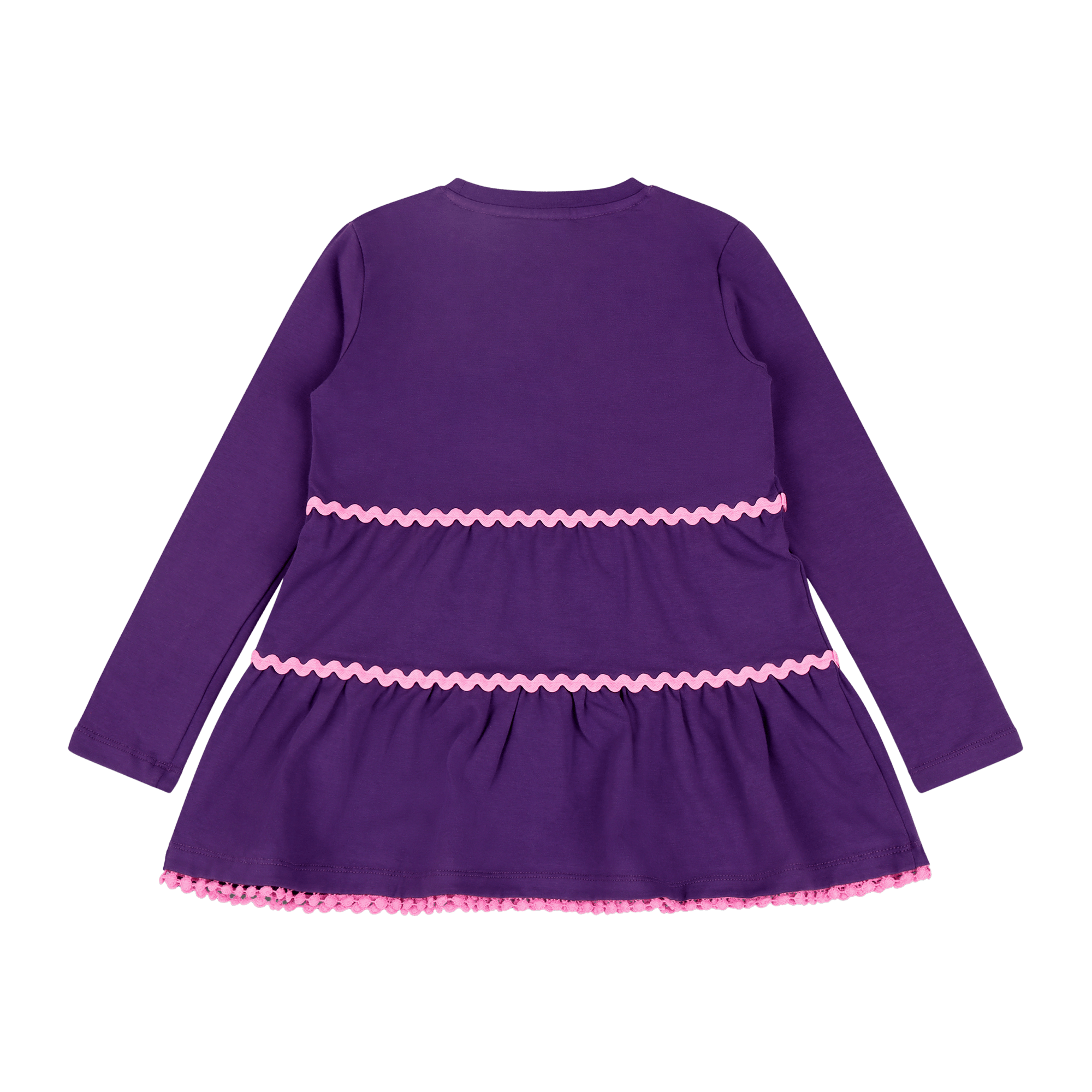 Girls Ruffle Hem Tiered Tunic and Legging Set - Purple Multicolor Stripe | Multicultural Kids Clothing - Mixed Up Clothing