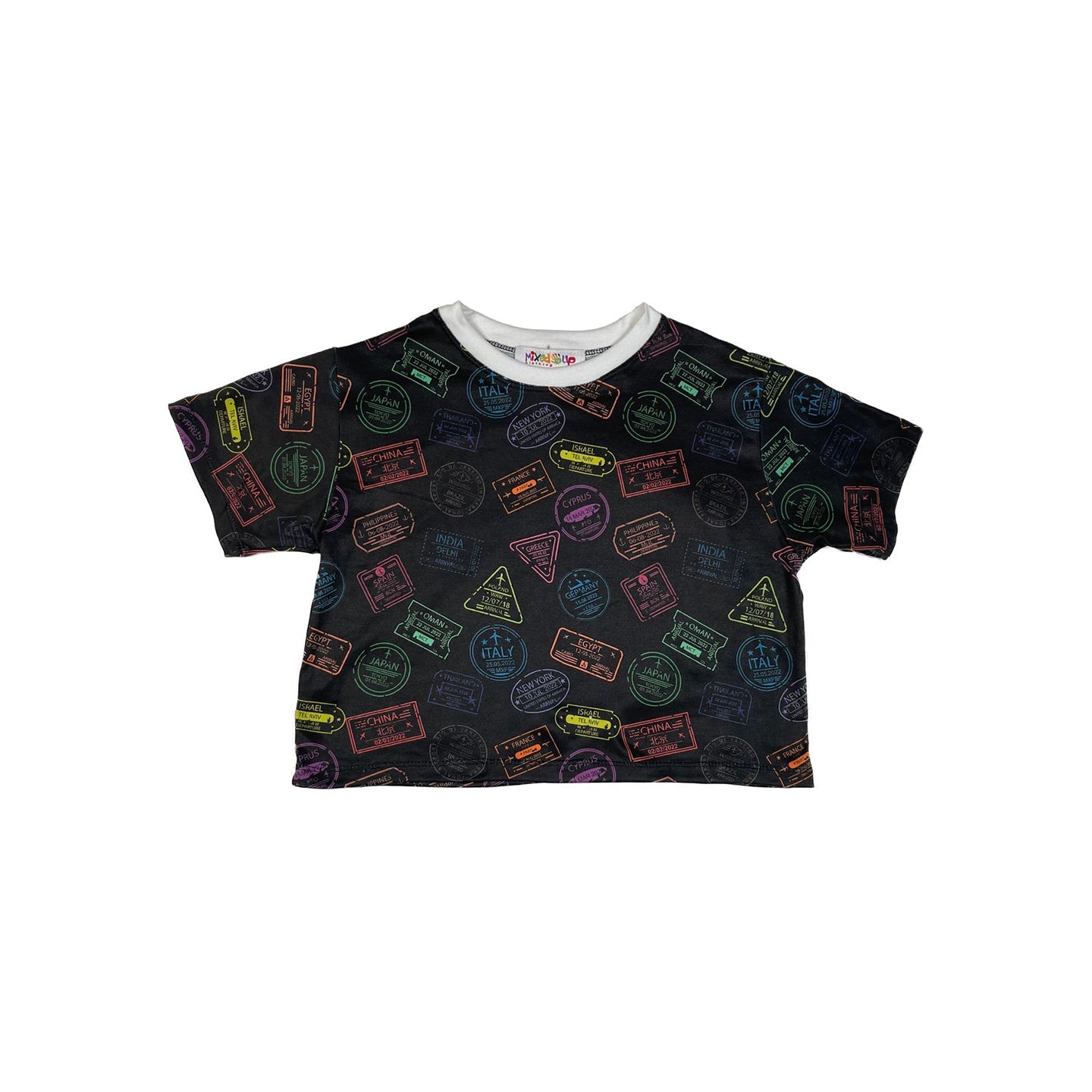 Girls Viaje Cropped T-Shirt | Multicultural Kids Clothing - Mixed Up Clothing