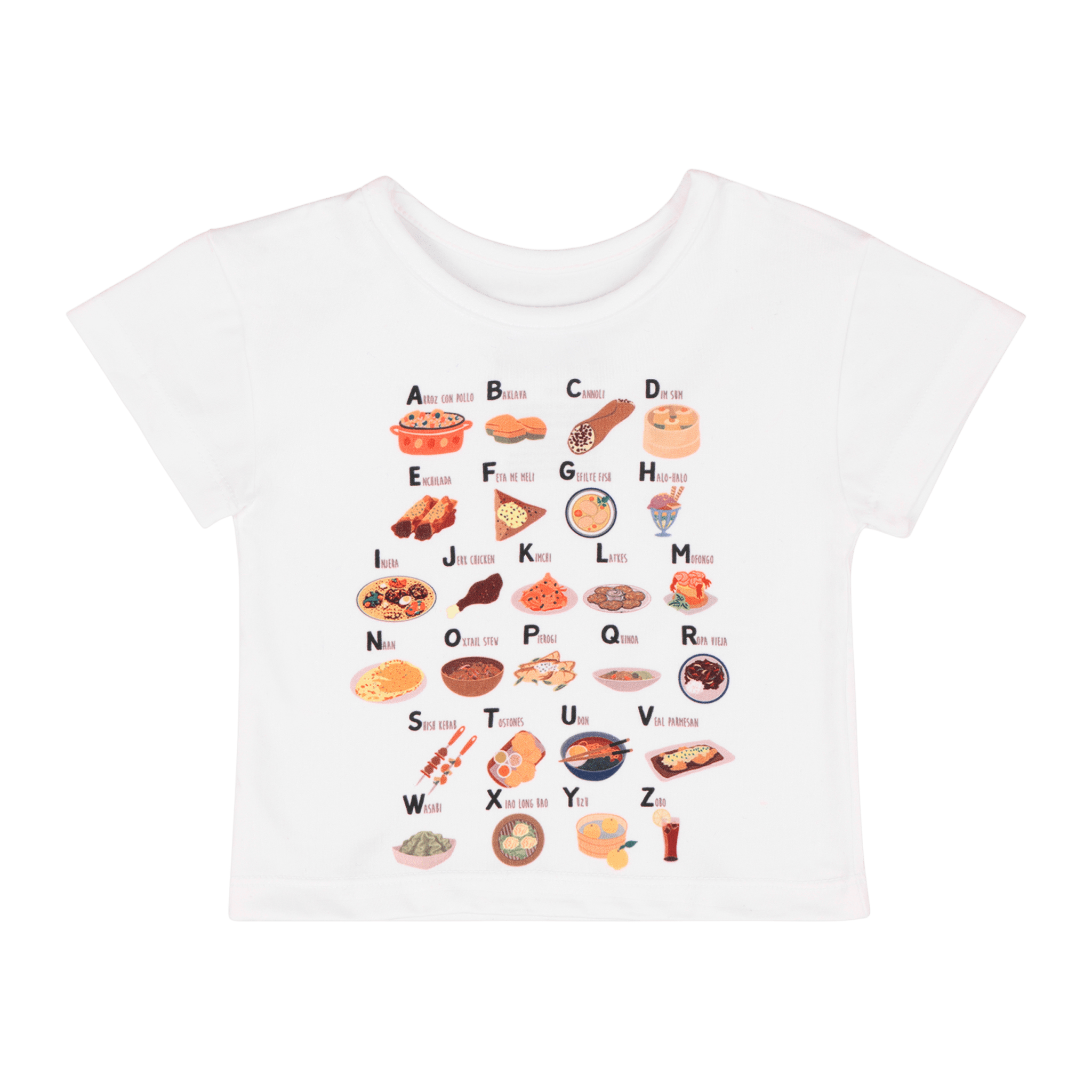 Infant Alphabet T-Shirt | Multicultural Kids Clothing - Mixed Up Clothing