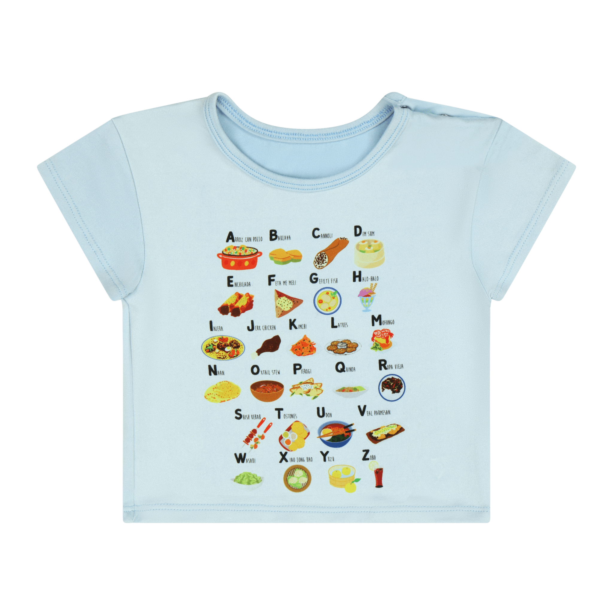 Infant Alphabet T-Shirt | Multicultural Kids Clothing - Mixed Up Clothing