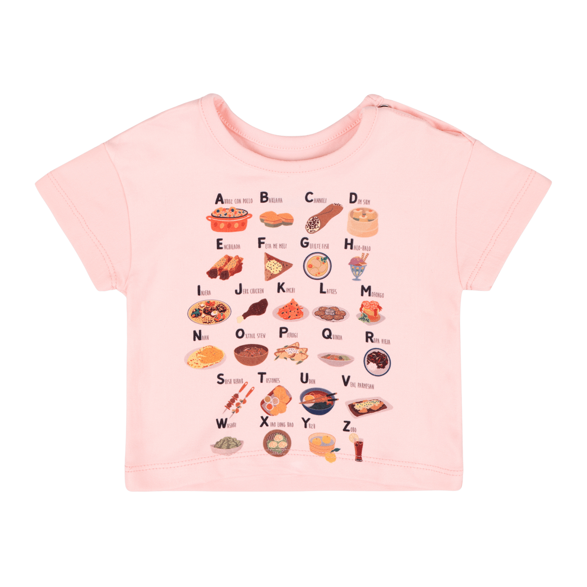 Infant Alphabet T-Shirt | Multicultural Kids Clothing - Mixed Up Clothing