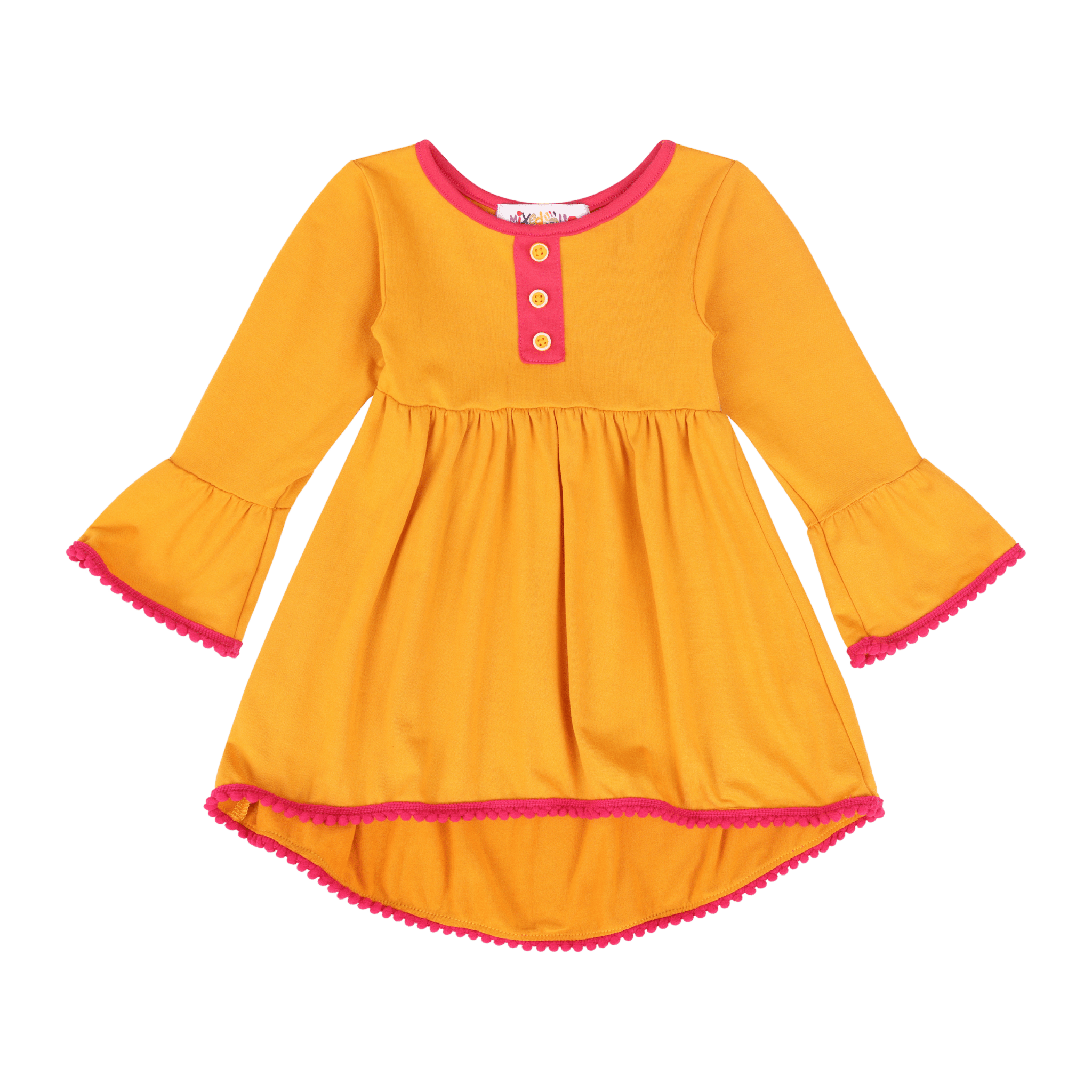 Infant Pom Pom Tunic Dress | Multicultural Kids Clothing - Mixed Up Clothing