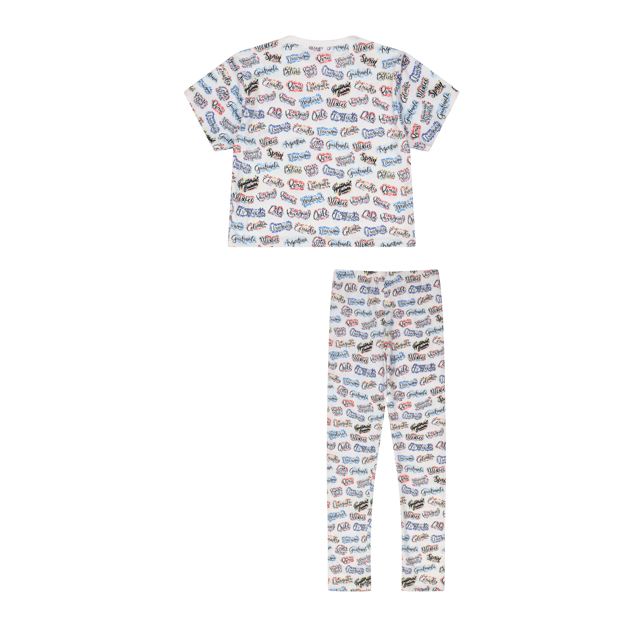 Paises Leggings Set | Multicultural Kids Clothing - Mixed Up Clothing