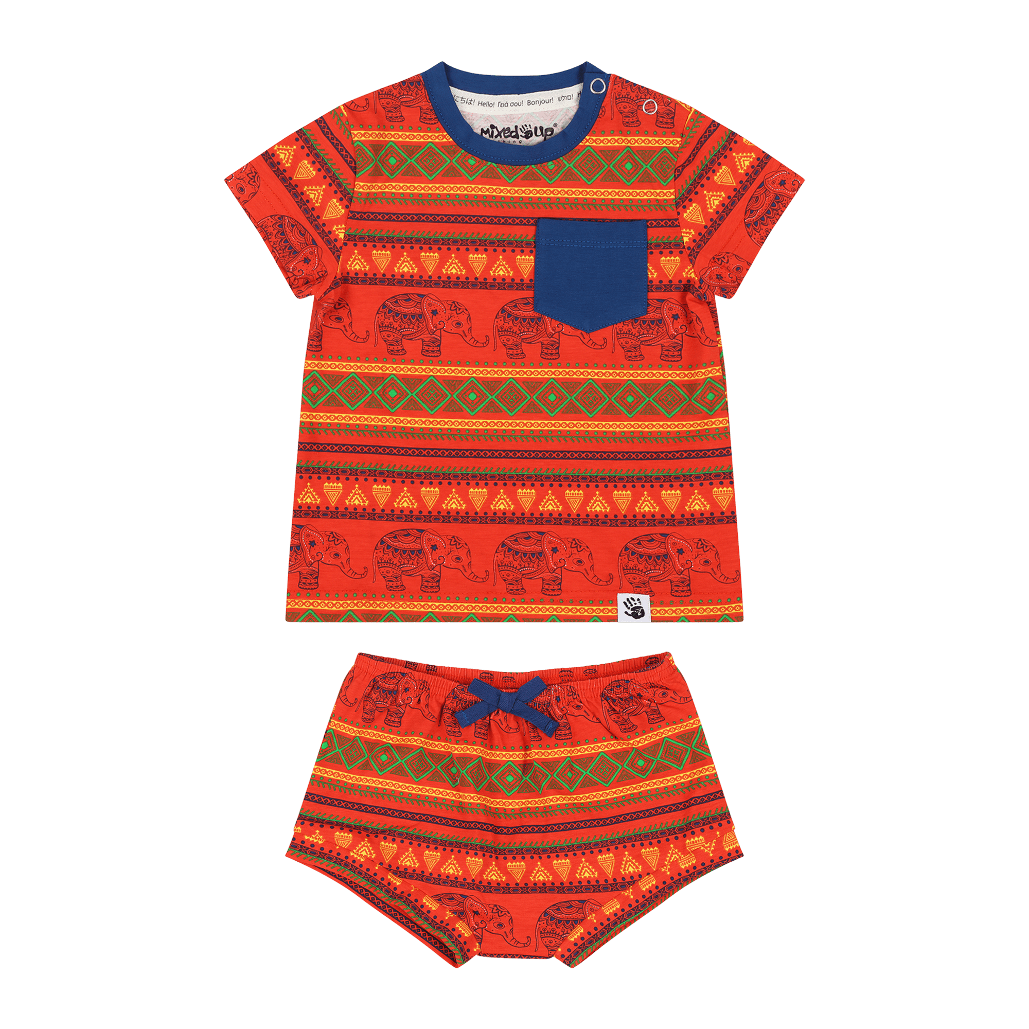 Suave Baby Tee and Bloomer Shorts Set | Multicultural Kids Clothing - Mixed Up Clothing
