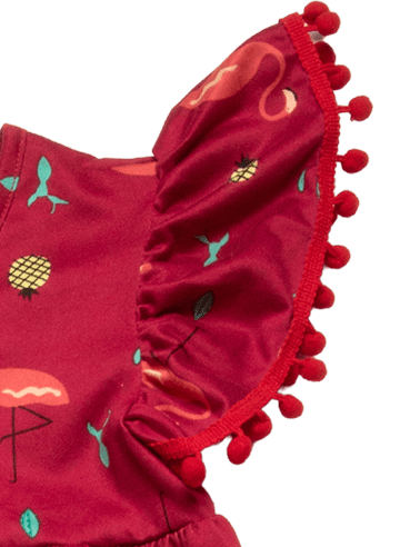 Vestito Pom - pom Dress | Multicultural Kids Clothing - Mixed Up Clothing