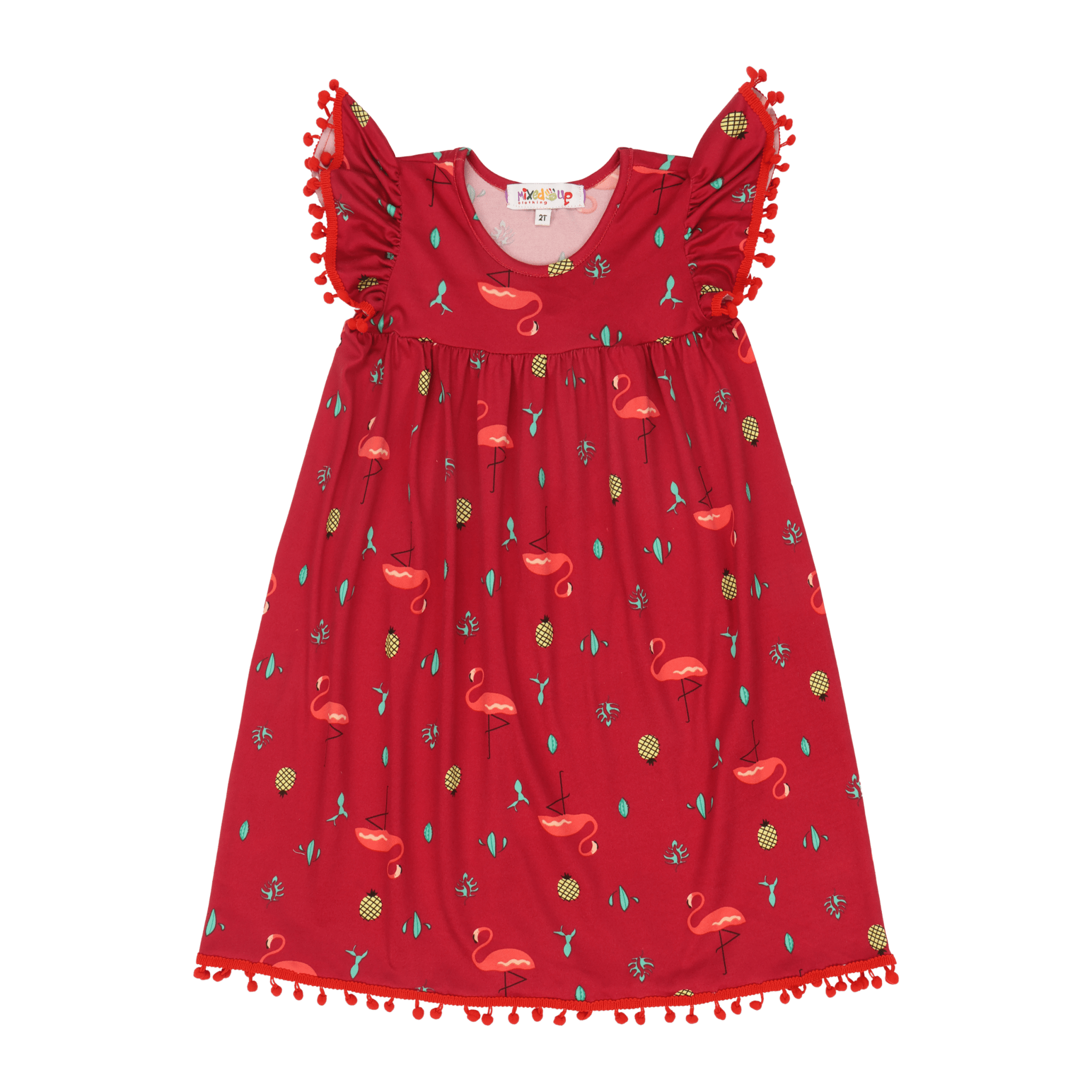 Vestito Pom - pom Dress | Multicultural Kids Clothing - Mixed Up Clothing