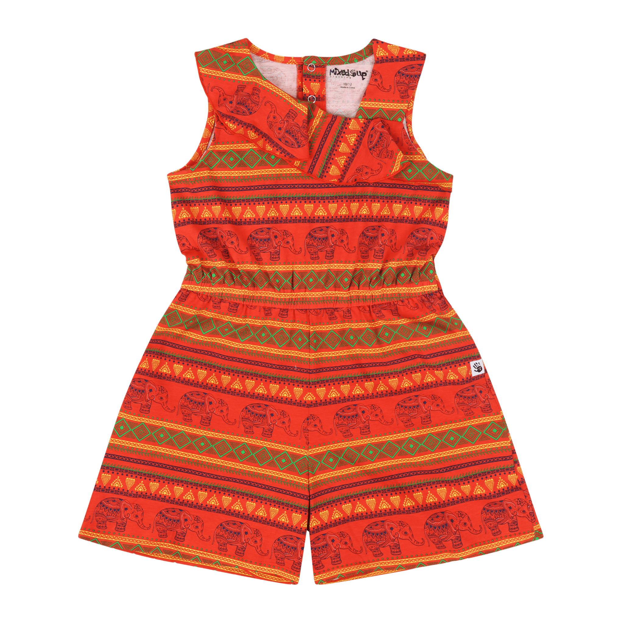 Volant Ruffle Shorts Romper | Multicultural Kids Clothing - Mixed Up Clothing