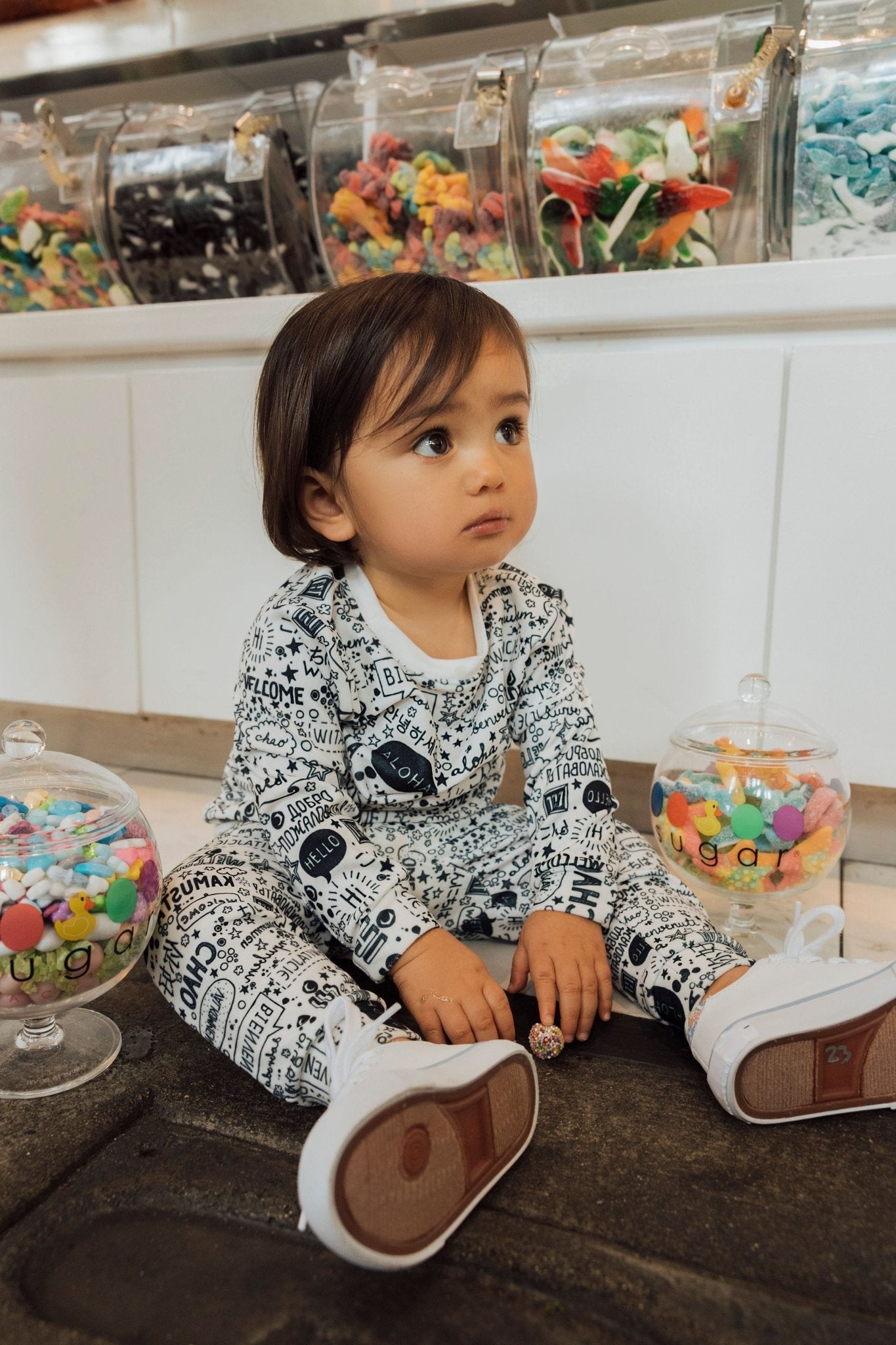 Infant Hello Jogger Set | Multicultural Kids Clothing - Mixed Up Clothing
