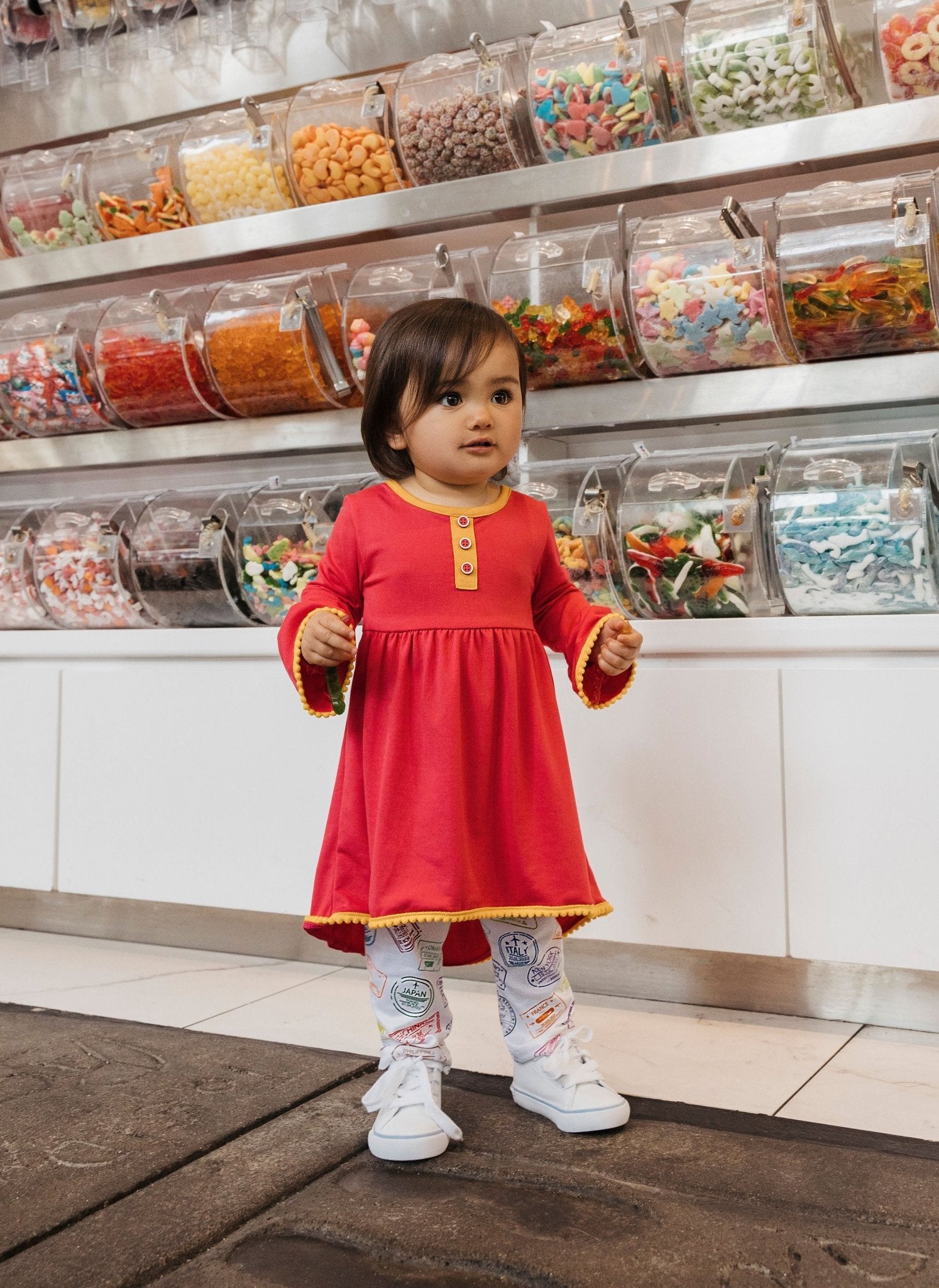 Infant Pom Pom Tunic Dress | Multicultural Kids Clothing - Mixed Up Clothing