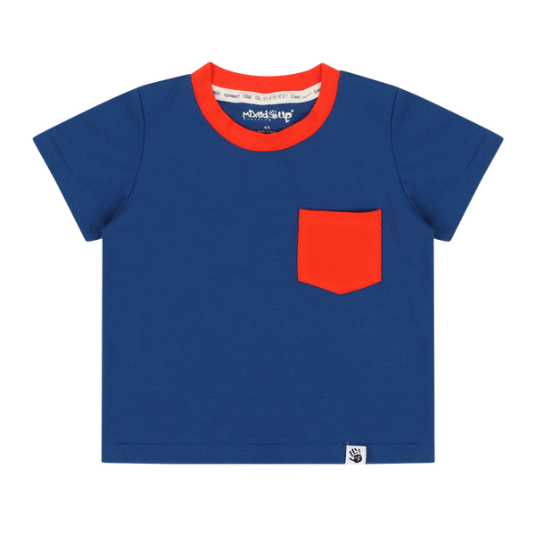 Kids Suave Solid Short Sleeve Pocket T-Shirt