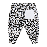 Infant Crewneck Sweatshirt and Jogger Pants Set - Black/White/Hello