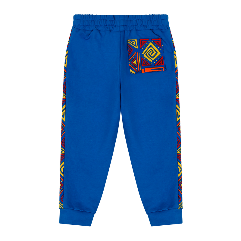Infant Crewneck Sweatshirt and Jogger Pants Set - Blue Multicolor