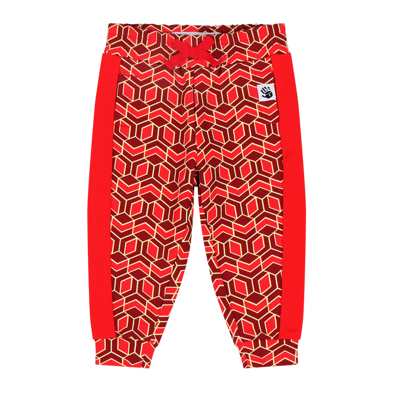 Infant Crewneck Sweatshirt and Jogger Pants Set - Red Multicolor