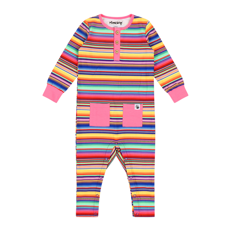 Infant Jumpsuit Romper - Multicolor Stripe