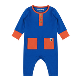 Infant Jumpsuit Romper - Blue/Red