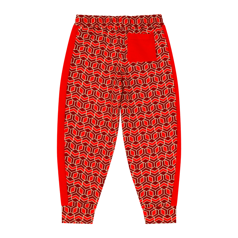 Boys Crewneck Sweatshirt and Jogger Pants Set - Red Multicolor