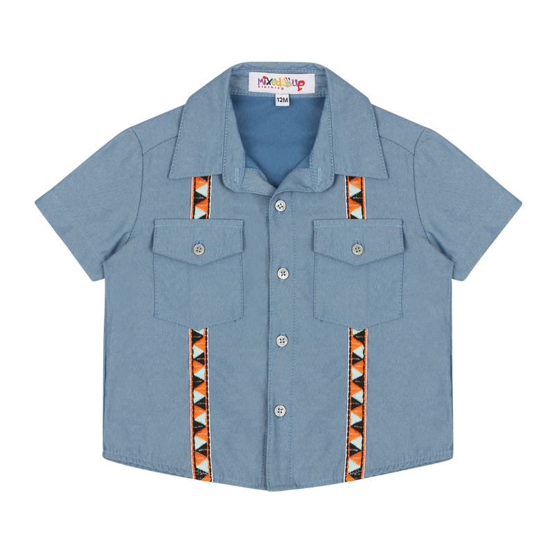 Infant Hemd Short Sleeve Button Down Shirt