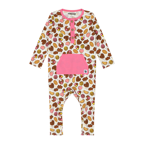 Kangaroo Pocket Jumpsuit - Pan Dulce