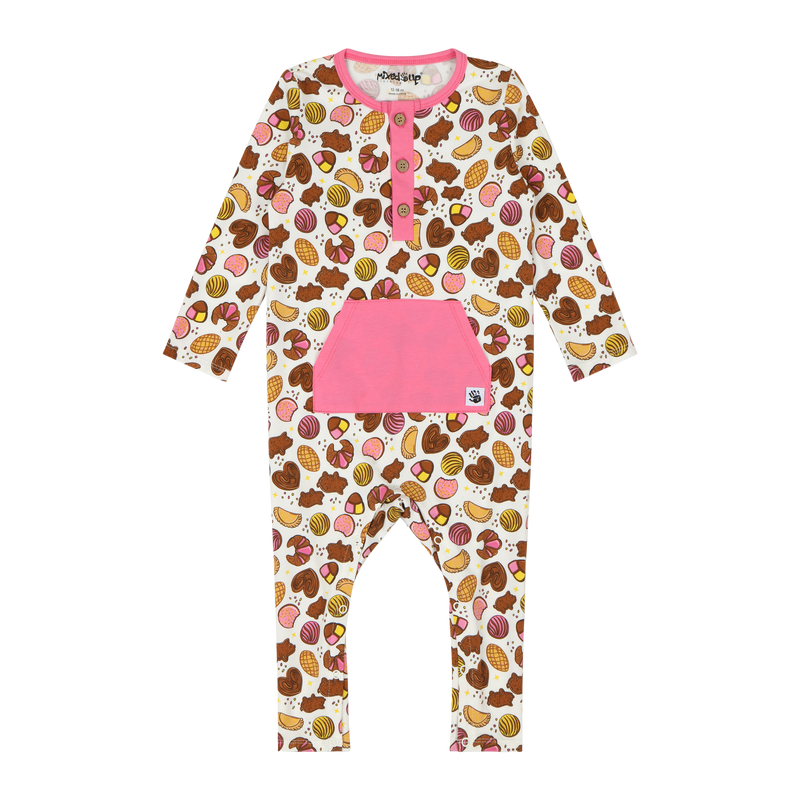 Kangaroo Pocket Jumpsuit - Pan Dulce