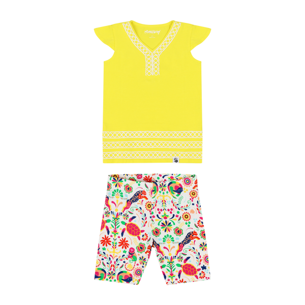 Girls Bur Tunic & Short Set