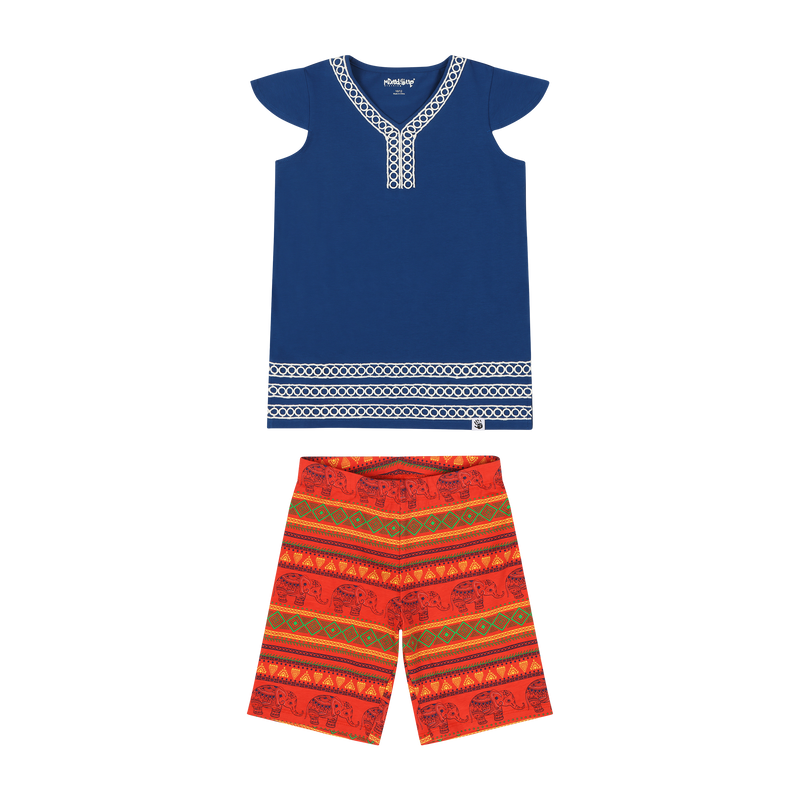 Girls Burda Tunic & Short Set