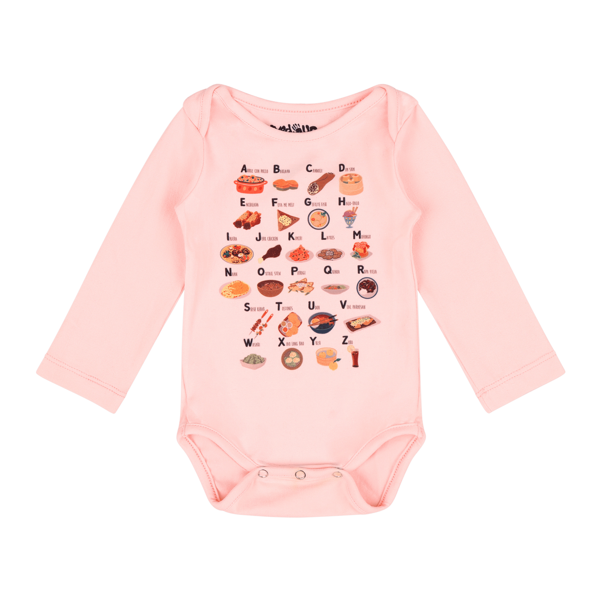 Alphabet Long Sleeve Bodysuit | Multicultural Kids Clothing - Mixed Up Clothing