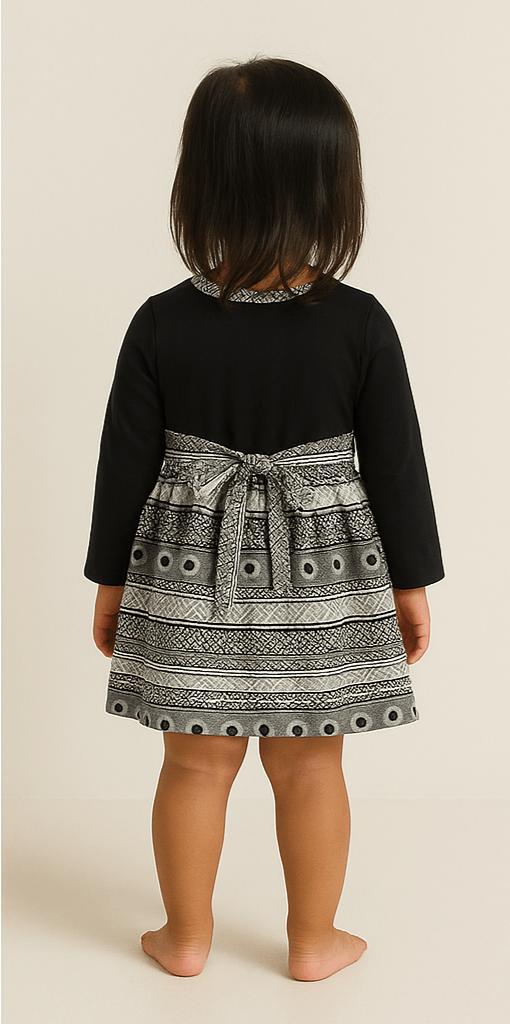 Baby Henna Stripe Dress - Mixed Up Clothing