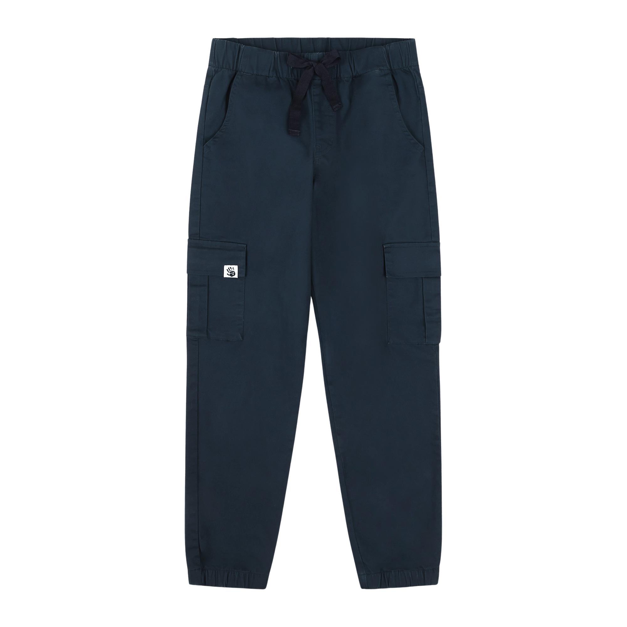 Boys Relaxed Fit Drawstring Cargo Jogger Pants - Blue | Multicultural Kids Clothing - Mixed Up Clothing