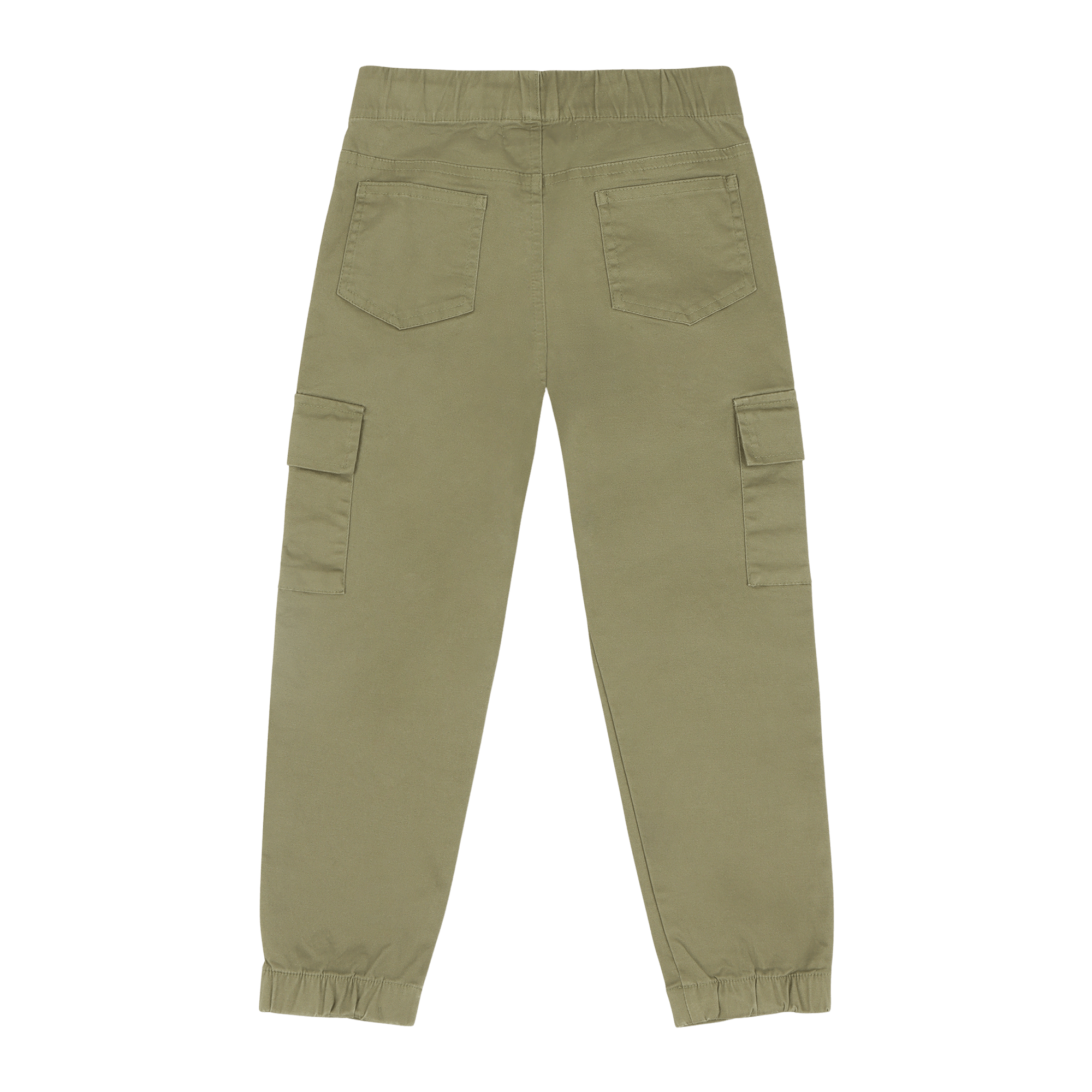 Boys Relaxed Fit Drawstring Cargo Jogger Pants - Olive | Multicultural Kids Clothing - Mixed Up Clothing