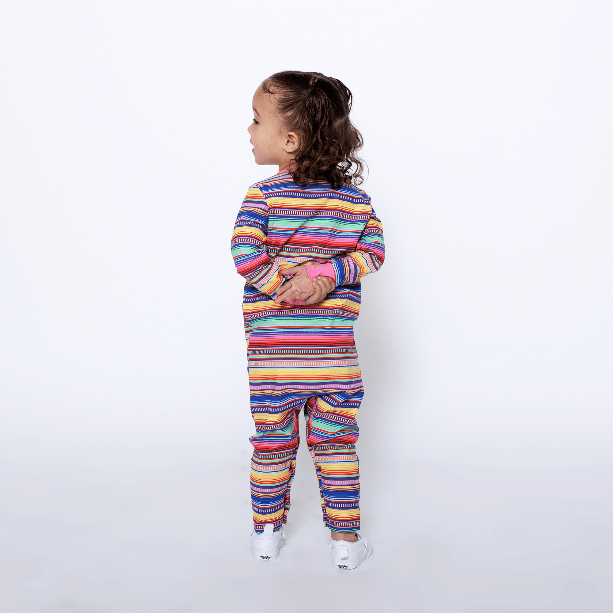 Infant Jumpsuit Romper - Multicolor Stripe | Multicultural Kids Clothing - Mixed Up Clothing