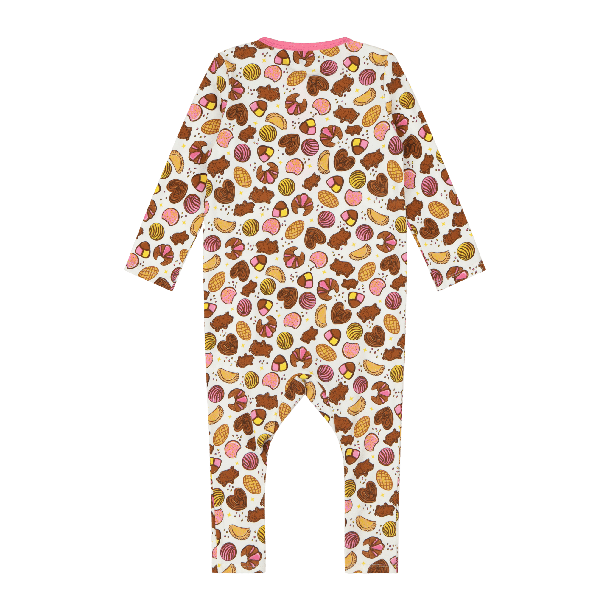 Infant Kangaroo Pocket Romper – Pan Dulce Print - Mixed Up Clothing