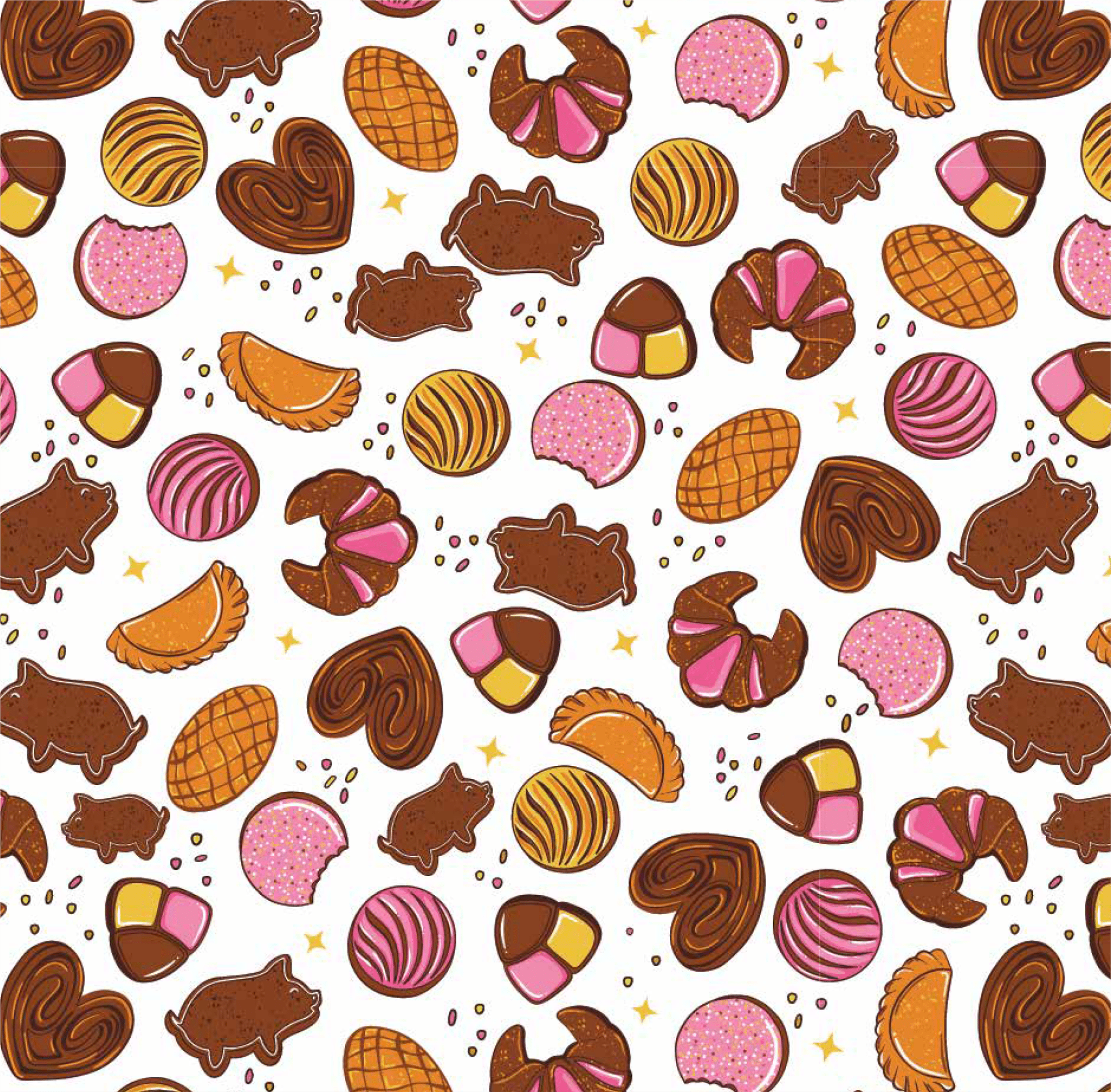 Infant Kangaroo Pocket Romper – Pan Dulce Print - Mixed Up Clothing