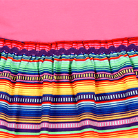 Infant Long Sleeve Ruffle Trim Dress and Bloomer Set - Pink Multicolor Stripe | Multicultural Kids Clothing - Mixed Up Clothing