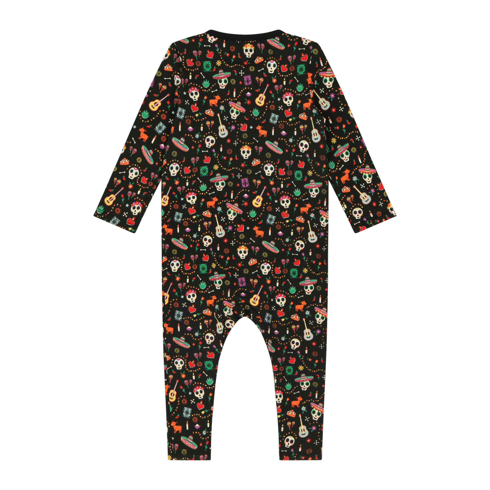 Kangaroo Pocket Romper – Día de los Muertos - Mixed Up Clothing
