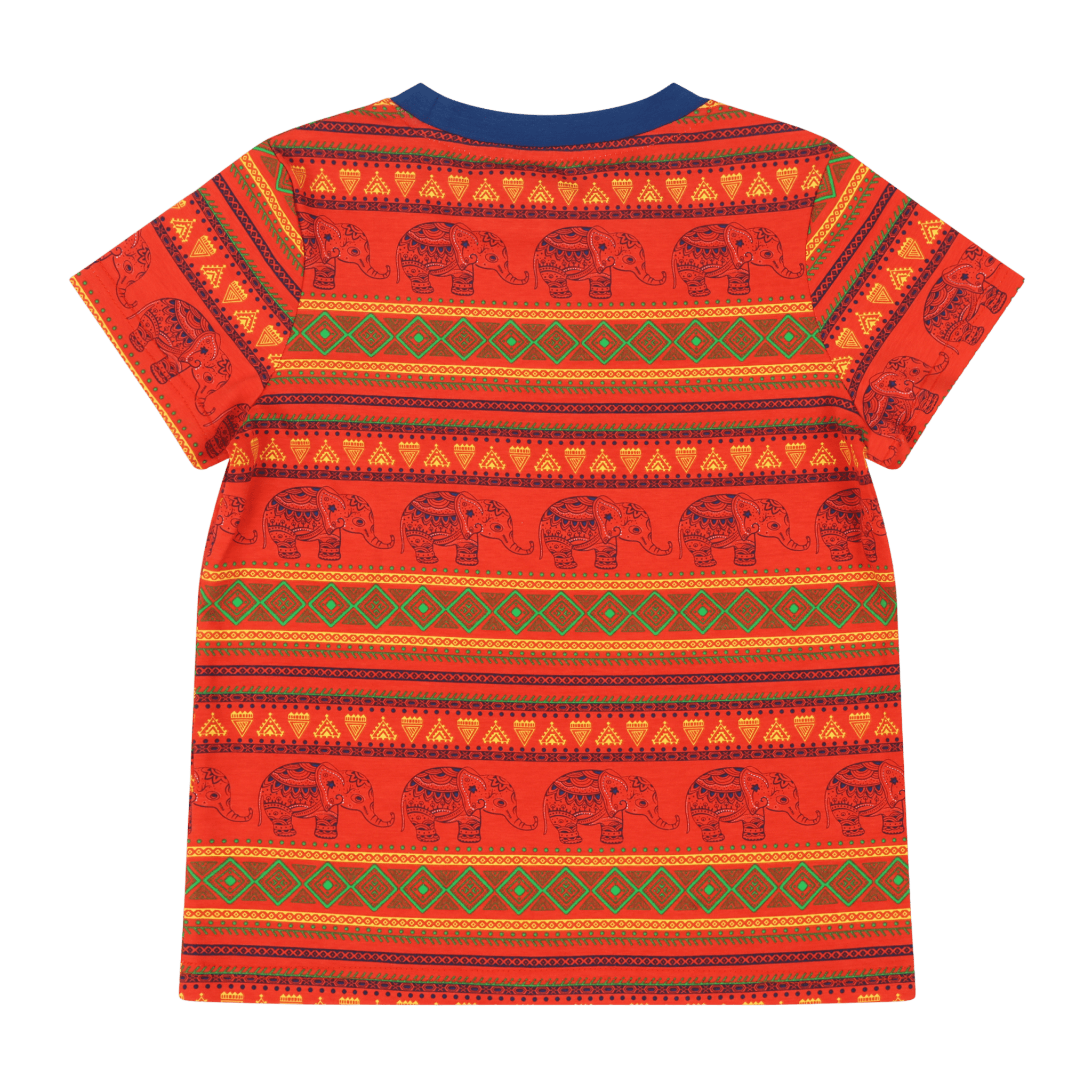 Kids Suave Elephant Print Short Sleeve T-Shirt | Multicultural Kids Clothing - Mixed Up Clothing