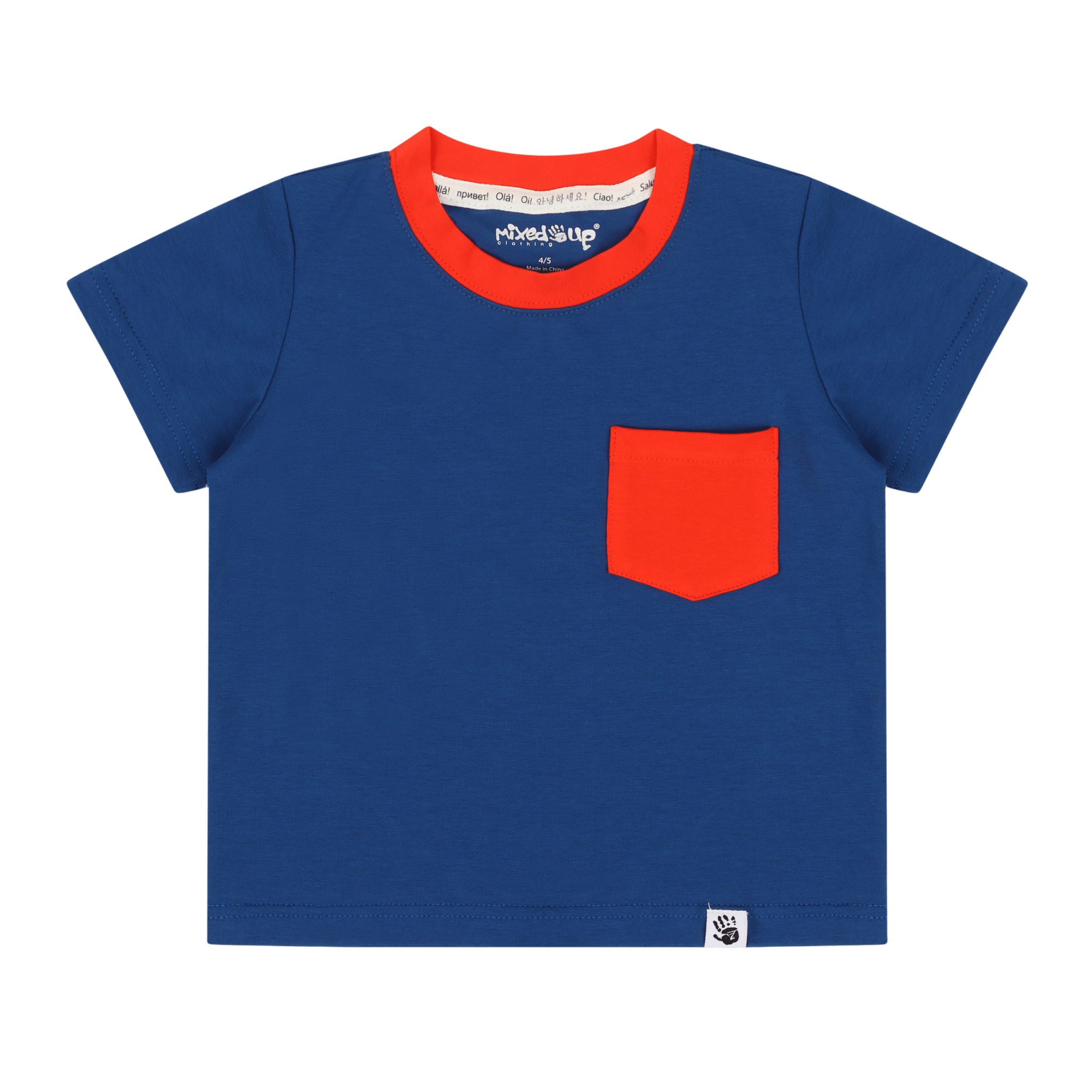 Kids Suave Solid Short Sleeve Pocket T-Shirt | Multicultural Kids Clothing - Mixed Up Clothing