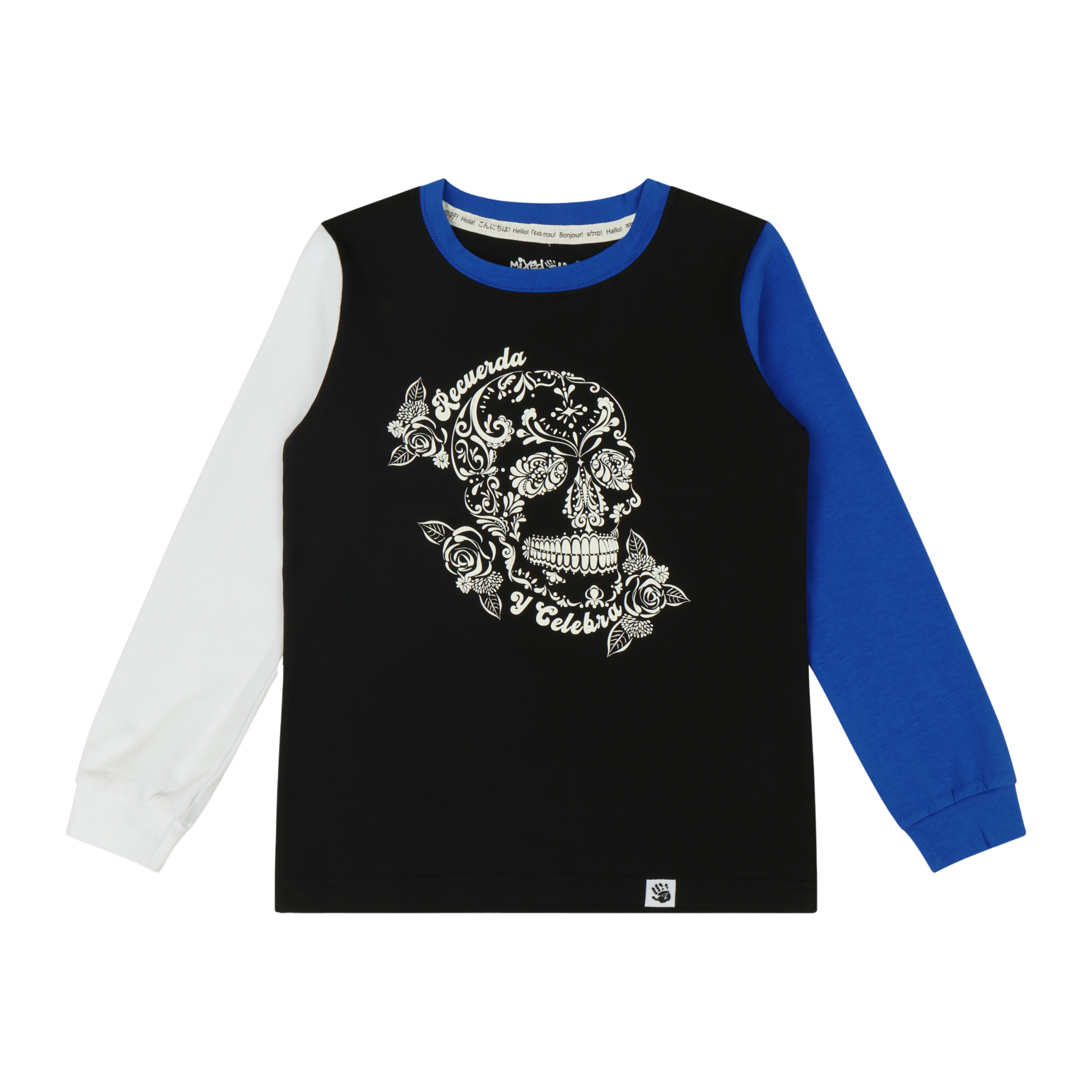 Recuerda Tee – Colorblock Graphic Long - Sleeve T-Shirt - Mixed Up Clothing