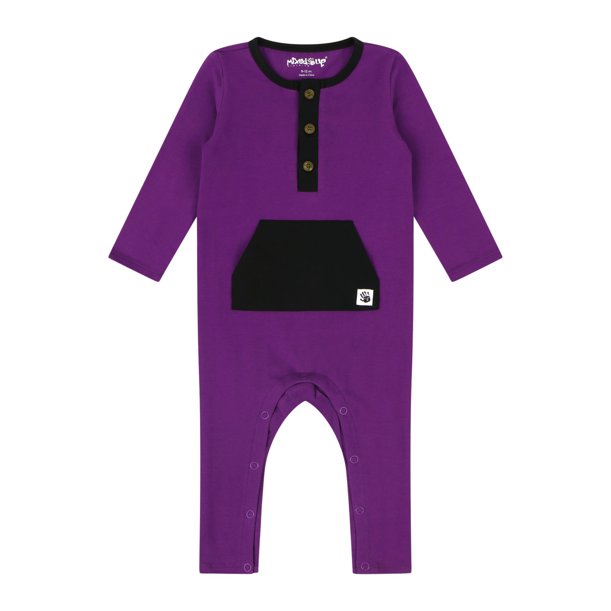 UNO Romper – Purple Tilandsia - Mixed Up Clothing