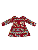 Baby Girls Volant Ruffle Print Dress